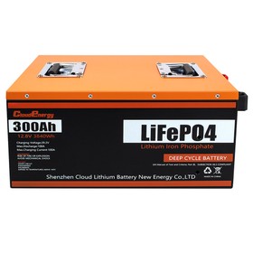Cloudenergy 12V 300Ah LiFePO4 akkumulatorcsomag 3840Wh 