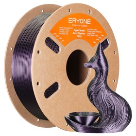 ERYONE Filament PETG Haute Vitesse 1kg Titane Brule Rose Rouge
