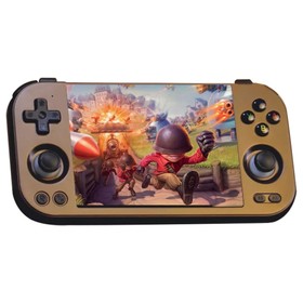 ANBERNIC RG447M AI Game Console, Android 14, 12GB RAM 256GB Storage, 4.7 inch 1280×960 LTPS Touchscreen, 120Hz Refresh Rate, WiFi 6E Bluetooth 5.3, 3D Hall joystick, 7 Hours of Playtime - Copper