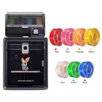 Anycubic Kobra S1 Combo + 7kg Mecpow High Speed PLA+ Filament - (1kg Red + 1kg Pink + 1kg Orange + 1kg Yellow + 1kg Skin + 1kg Green + 1kg Blue )