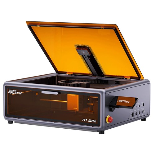 Creality Falcon A1 Pro 20W Lasergravierer/Schneider, KI-Kamera, 600 mm/s Hochgeschwindigkeit, 4,3-Zoll-Touchscreen, 358 x 268 mm, Grau