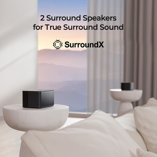 Ultimea Poseidon M4T 5.1 Soundbar-Subwoofer-Lautsprecher-Kit, Dolby Atmos, 450 W Spitzenleistung, einstellbarer Surround-Pegel