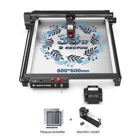 Mecpow X5 Pro 33W Laser Plateau laser Mandrin rotatif