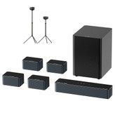 Ultimea Poseidon D80 Boom 7.1 Soundbar + 1 pár * Steady 300 hangszóróállvány, Dolby Atmos, 500 W csúcsteljesítmény, alkalmazásvezérlés, 10 sávos hangszínszabályzó beállítás, 121 előre beállított EQ mátrix, Bluetooth 5.3