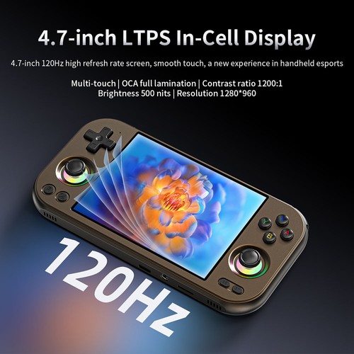 ANBERNIC RG477M AI Game Console 256GB SD Card Chocolate Bronze