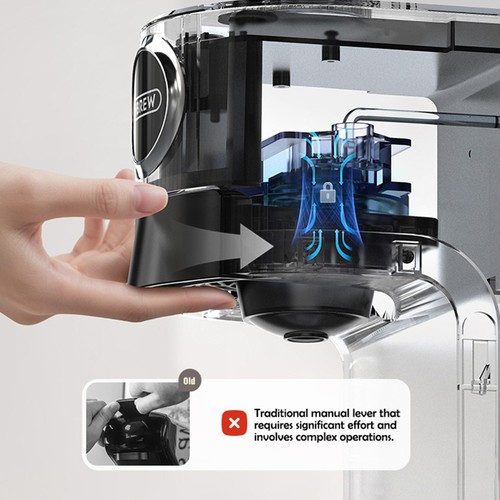 HiBREW H3C 3-in-1 Kapselkaffeemaschine Weiß