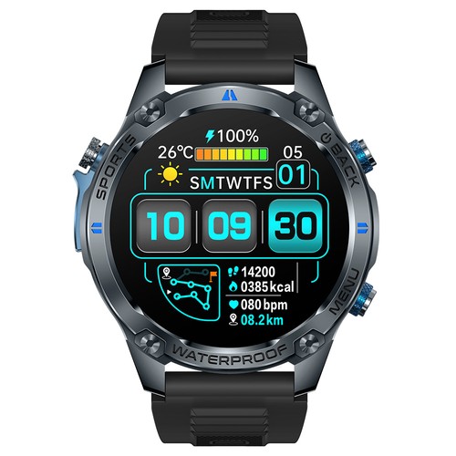 SENBONO G100 Smartwatch Schwarz Blau