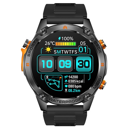 SENBONO G100 Smartwatch Schwarz Orange