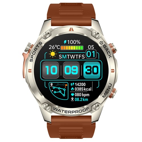 SENBONO G100 Smartwatch Silberbraun