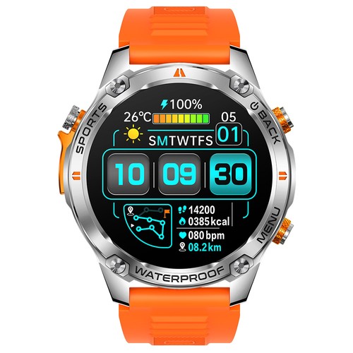 SENBONO G100 Smartwatch Silber Orange