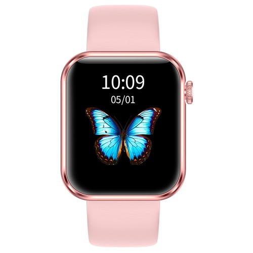 SENBONO M100 Smartwatch, Gesundheitsüberwachung, DIY-Video-Zifferblatt, lokale Musikwiedergabe, 100 Sportmodi – Pink