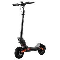 Joyor S10-S-Z Electric Scooter 10 Inch Off-road Tires 60V 18Ah Battery 1000W*2 Dual Motor 70-85KM Range 120KG Load Double Hydraulic Disc Brakes Shock absorber Turn signal Smart LED Display update from S10-S - Black