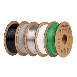 5 Stück Creality Hyper-PETG Filament  – 1kg Weiß + 1kg Schwarz + 1kg Grün + 1kg Transparent + 1kg GrauProduktübersicht: