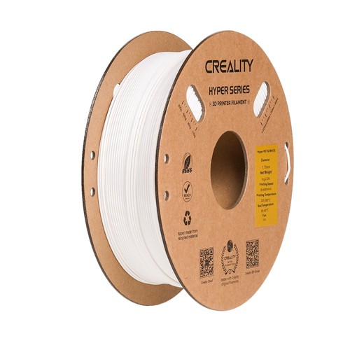 5 kg Creality Hyper-PETG-Filament – (1 kg Weiß, 1 kg Schwarz, 1 kg Grün, 1 kg Transparent, 1 kg Grau)
