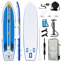 Epic 12′ Inflatable Paddle Board SUP for Fishing