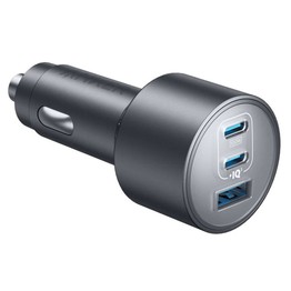 Anker Nano Car Charger 167.5W Total Power Output 1*100W USB-C 1*45W USB-C 1*22.5W USB-A