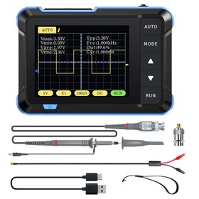 FNIRSI DSO152 Handheld Digital Oscilloscope with P6100 Probe Blue