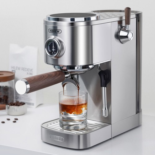 HiBREW H13 Halvautomatisk Kaffemaskin G5 Kaffekvarn