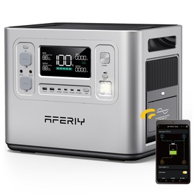 AFERIY P210 Portable Power Station 2400W 2048Wh UK Plug Silver