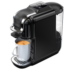 HiBREW H2C 5 en 1 Machine à café à capsules, commandes tactiles intelligentes, 7 tailles de tasses, infusion chaude et froide, pression de 20 bars