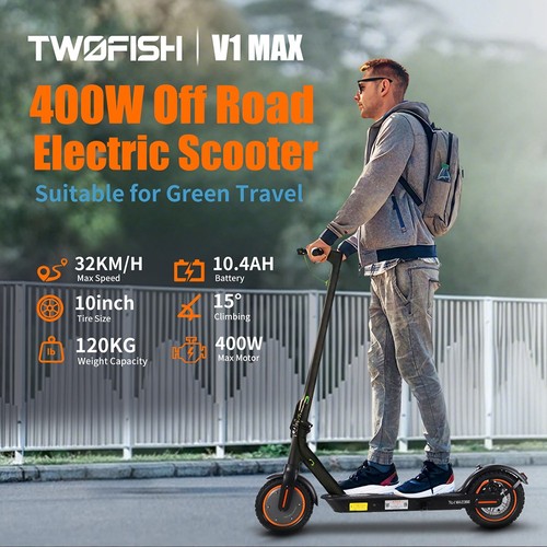 TWOFISH V1 MAX Elektroroller 400W 36V 10,4Ah