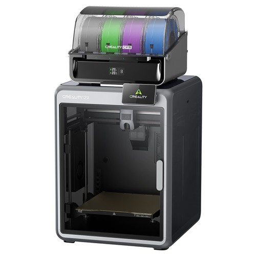 Creality K2 Combo 3D-Drucker, 4 kg Mecpow HS PLA-Filament – Weiß/Lila/Grau/Schwarz