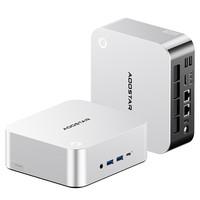 AOOSTAR MACO Mini PC, AMD Ryzen 7 Pro 8845HS 8 Cores Max 5.1GHz, 32GB DDR5 RAM 1TB SSD, HDMI + DP + 2*USB4 Four Screens Display, WiFi6, 2*2.5G LAN, 1*Oculink, 2*USB3.2, 2*USB2.0, 1*Audio Jack, Fingerprint Unlock - EU Plug