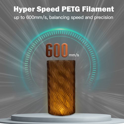 ERYONE Höghastighets genomskinligt PETG-filament, 1 kg - Brun