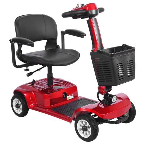 Unificare Lucas Pro Fyrhjulig Scooter 180W 24V 12Ah Röd