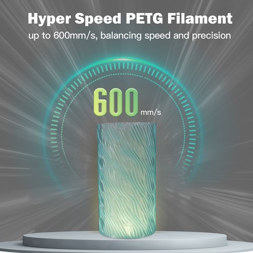 ERYONE Hochgeschwindigkeits-PETG-Filament, durchscheinend, 1 kg, Himmelblau