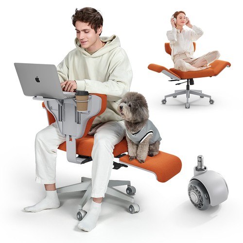 NEWTRAL Freedom-X-FF Multi-Positionsstuhl mit Armlehnen, Orange