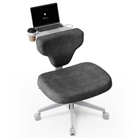 NEWTRAL Freedom-X-FP Multi-Posture Chair without Armrests, 7-Level Lumbar Support, 90°-105° Backrest Tilt, 136kg Max. Load, for Home Office/Leisure - Dark Gray