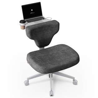 Coupon Geekbuying NEWTRAL Freedom-X-FP Criss Cross Legged Chair without Armrests, Ergonomic Multi-Posture Home Office Desk Chair, Adjustable Laptop Tray for Work & Relax - Dark Gray