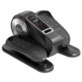 ROBORE C5 Machine Elliptique Sous Le Bureau, Exercice de Jambes Ellipse pour Personnes Âgées, Machine d'Entraînement Éclipse Électrique Silencieuse et Portable avec Télécommande, 12 Vitesses et Fonction Silencieuse, Mode Manuel et Automatique