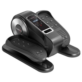 ROBORE C5 Machine Elliptique Sous Le Bureau, Exercice de Jambes Ellipse pour Personnes Âgées, Machine d'Entraînement Éclipse Électrique Silencieuse et Portable avec Télécommande, 12 Vitesses et Fonction Silencieuse, Mode Manuel et Automatique