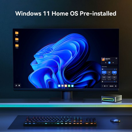 CHUWI LarkBox S Mini-PC, Intel Core i3-1220P 10 Kerne Max 4,4 GHz, 16 GB RAM 512 GB SSD, voll ausgestattet mit Typ-C + 2*HDMI 4K Triple Display, WiFi 5 Bluetooth 5.1, 1*USB3.2 Typ-C, 2*USB3.2 Typ-A, 2*USB2.0, 1*Audio-Buchse, 1*RJ45