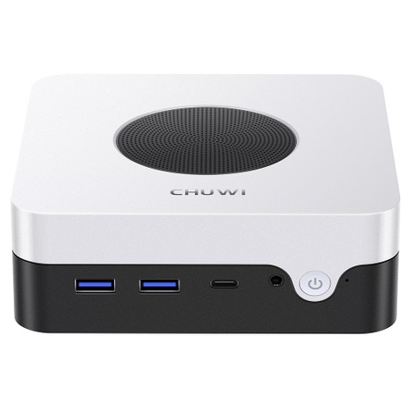 CHUWI LarkBox X Mini-PC, Intel N150 4 Kerne, max. 3,6 GHz, 16 GB RAM, 512 GB SSD, Typ C + HDMI + DP 4K-Dreifachdisplay, WiFi 6, Bluetooth 5.2, 2 x USB 3.2 Gen 2 Typ A, 2 x USB 3.2 Gen 1 Typ A, 1 x 2,5 G RJ45, 1 x 1 G RJ45, 1 x Audiobuchse