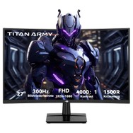 TITAN ARMY C27A1H Écran gaming écran VA incurvé 27 pouces 1500R résolution 1920 x 1080 taux de rafraîchissement de 300 Hz
