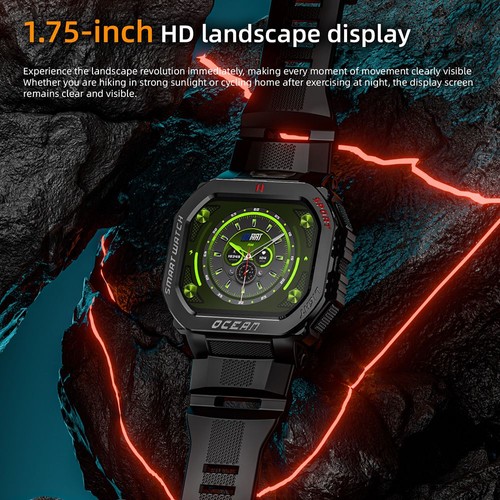 LOKMAT OCEAN GT Smartwatch Schwarz