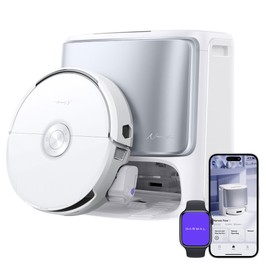 Narwal Flow Aspirateur Robot et Serpillière Aspiration 22 000Pa Évitement d’Obstacles par IA à Double Caméra
