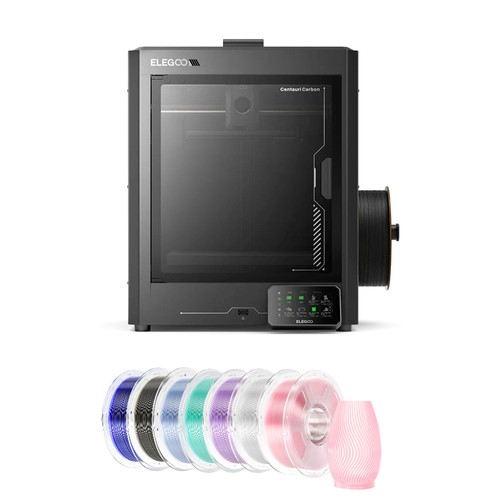Elegoo Centauri Carbon 3D Printer +7kg High Speed PLA+ Filament - 1kg Red/ Blue/ Skin Color/ Green/ Yellow/ Orange/ Pink