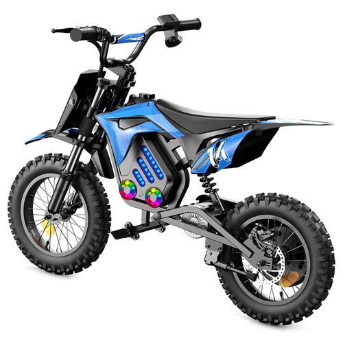 A14 Kinder-Elektromotorrad 500W 36V 5,2Ah Blau