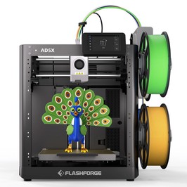 Flashforge AD5X 3D nyomtató, Okos 4 színű nyomtatás, 600 mm/sec maximális sebesség, 220×220×220mm