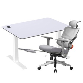ACGAM JSZ-3 Bureau et NEWTRAL NT002 Chaise Ergonomique Grise