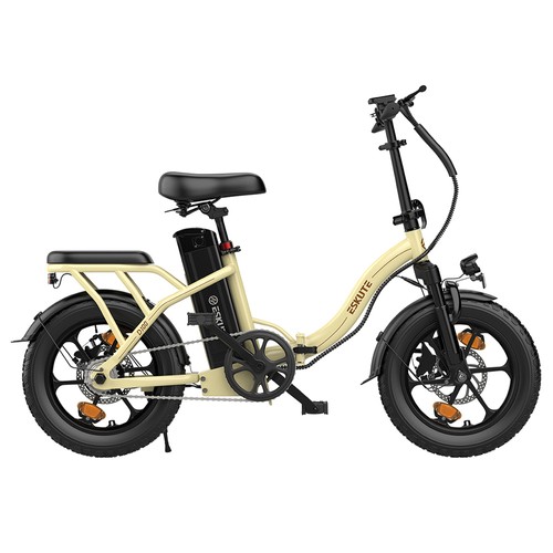 ESKUTE D100 Hopfällbar Elcykel 250W 36V 13Ah Off-white