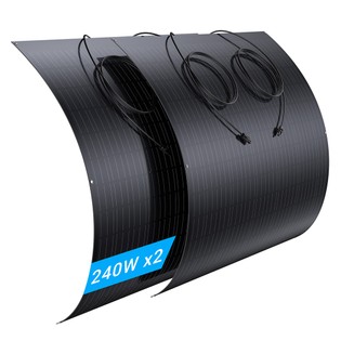 Coupon Geekbuying LIONSHEE LS-SP240 240W Flexible Solar Panel 2PCS, 17.55% High Efficiency, Bendable Up to 120°, 182x83mm Mono Solar Cell, IP67 Waterproof, For RV/Boat/Rooftop