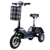 TWOFISH TF03 elektromos robogó levehető üléssel, 350 W-os motorral, 48 V 15 Ah akkumulátorral, első 12 hüvelykes és hátsó 10 hüvelykes gumikkal, 28 km/h maximális sebességgel, 30 km hatótávolsággal, tárcsafékekkel, első rugós rögzítéssel - kék