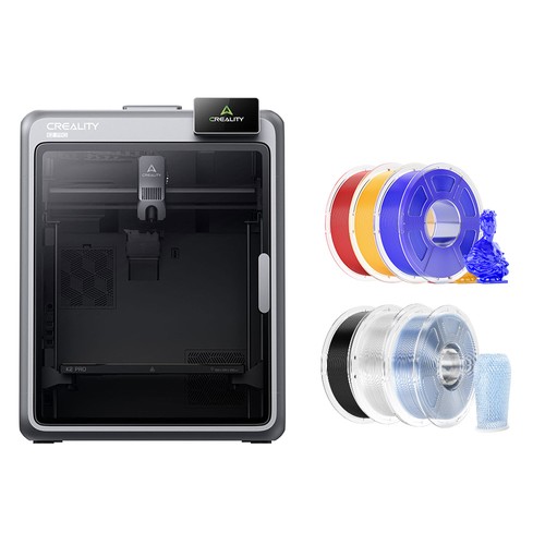 Creality K2 Pro 3D Drucker + 6kg Mecpow HS PETG Filament - Rot/Schwarz/Hellblau/Transparent/Einfarbiges Blau/Gelb