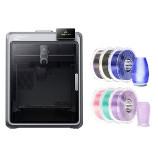 Creality K2 Pro 3D nyomtató + 6 kg-os Mecpow HS PETG Filament - Átlátszó füstszürke/Átlátszó kék/Átlátszó szivárvány/Átlátszó világoslila/Átlátszó világosrózsaszín/Átlátszó ciánkék