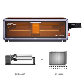 Creality Falcon A1 Pro 20W Graveur laser Kit Rouleau Rotatif Lit Laser
